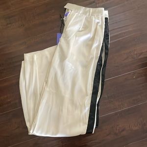 Brand new with tags future collective Kahlana Barfield Brown Creme pants